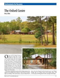 Addiction Professional page featuring oxford treatment center