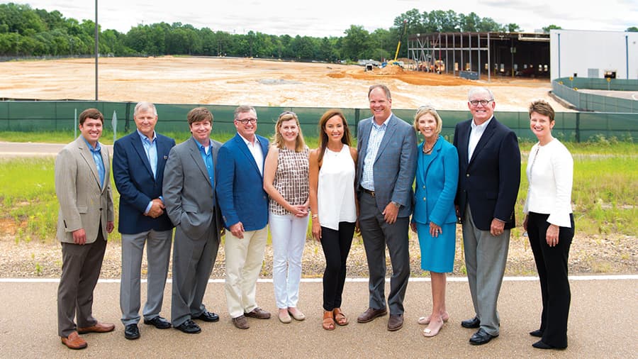 oxford staff at ground breaking for new wellness education center at ole miss